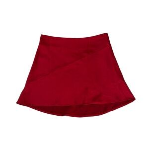 O.Vianca red satin skirt size m